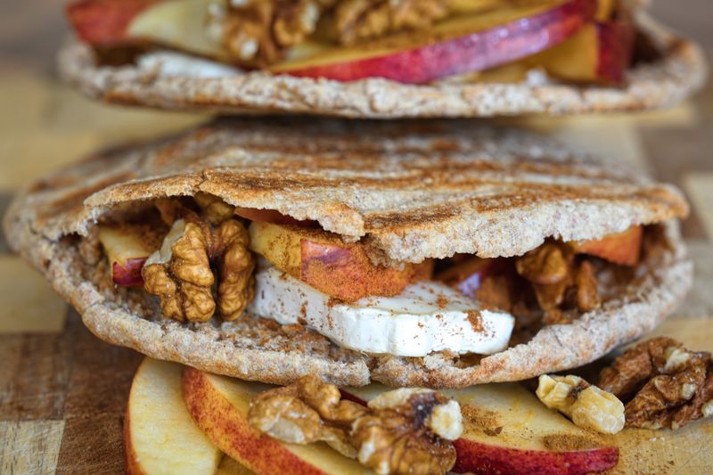 Sabich sandwich with eggplant and tahini at Tatte